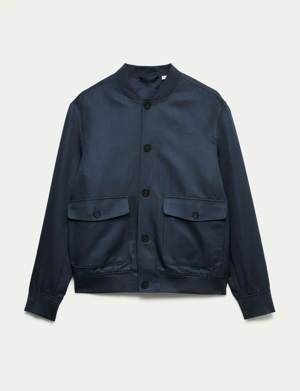 Cotton Linen Blend Bomber