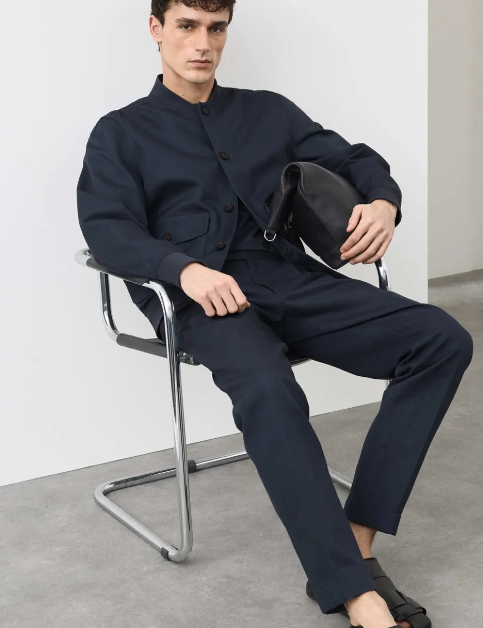 Cotton Linen Blend Bomber