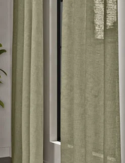 Cotton Linen Blend Sheer Multiway Curtains