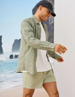 Cotton Linen Blend Shirt