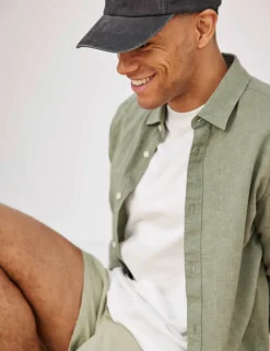 Cotton Linen Blend Shirt