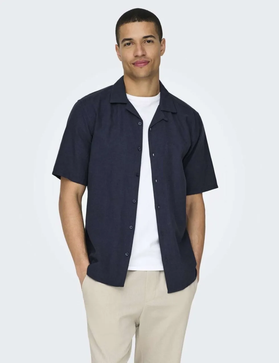 Cotton Linen Blend Shirt