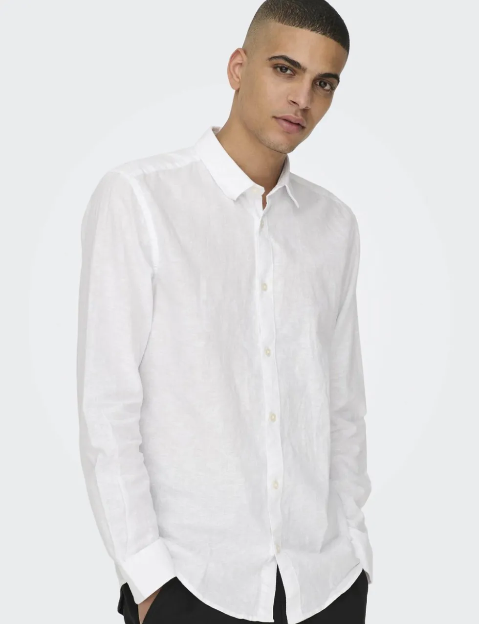 Cotton Linen Blend Shirt