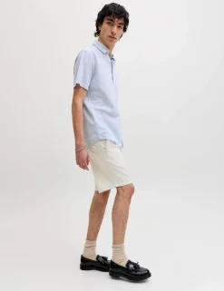 Cotton Linen Blend Shorts
