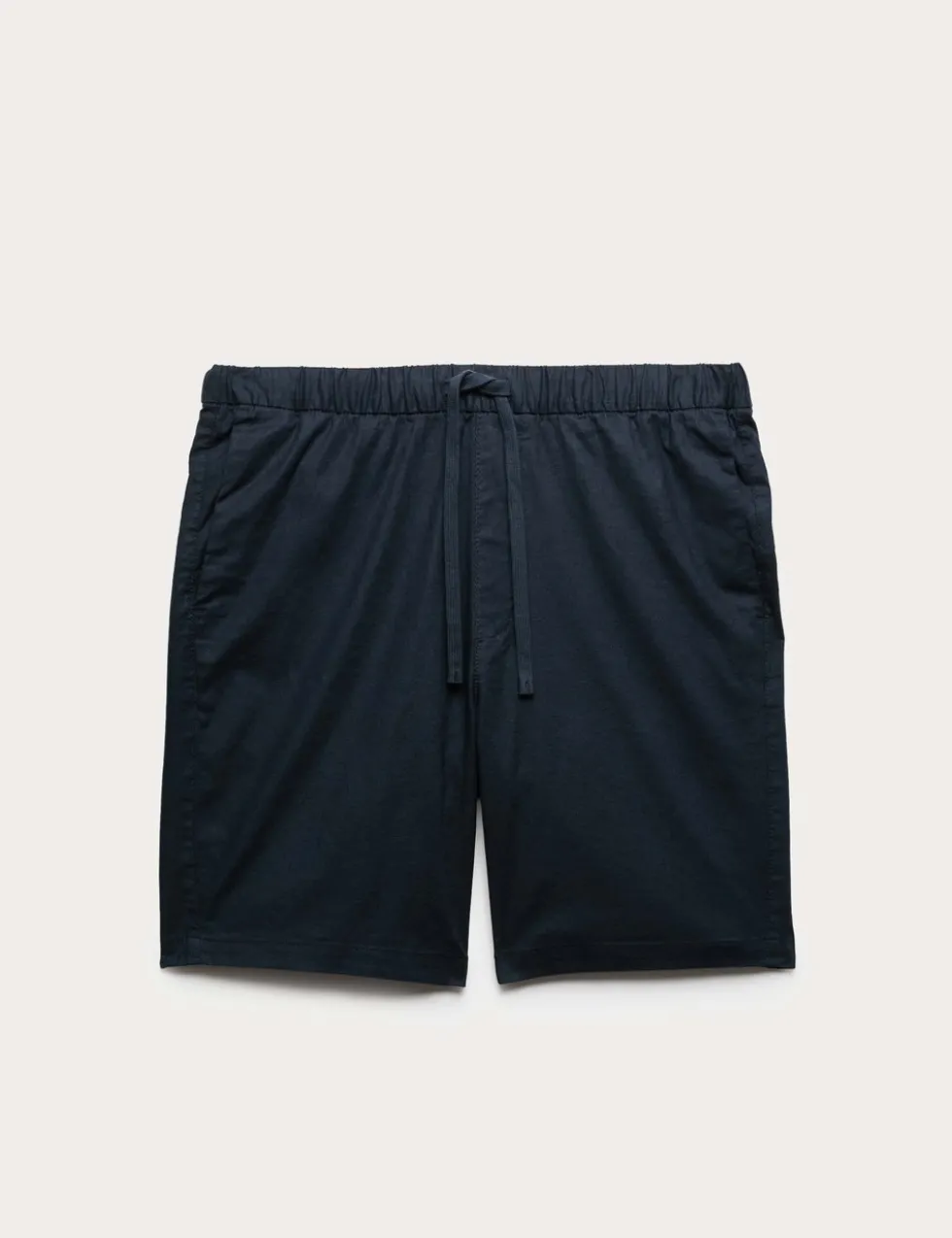 Cotton Linen Blend Stretch Shorts