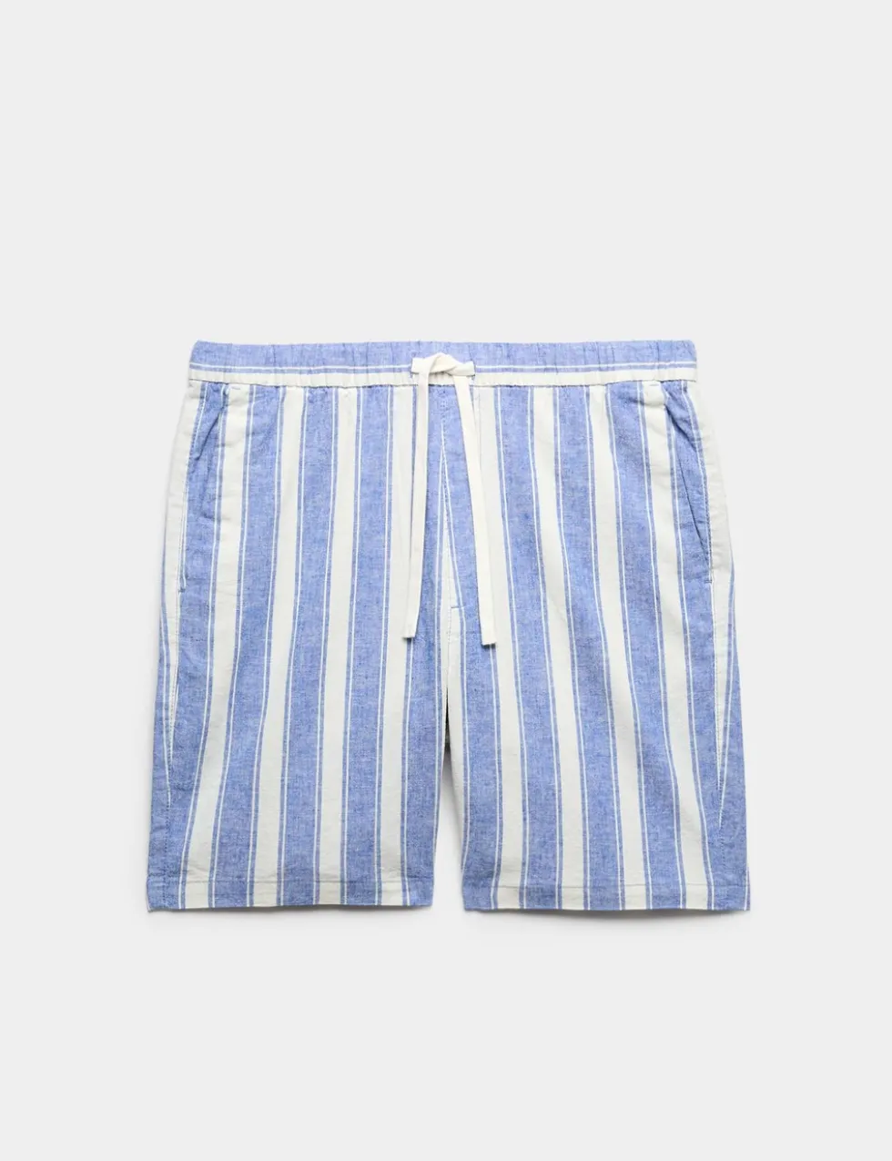 Cotton Linen Blend Stretch Shorts