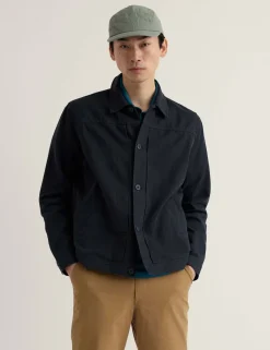 Cotton Linen Blend Utility Jacket