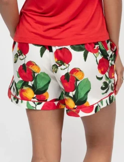 Cotton Modal Apple Print Pyjama Shorts