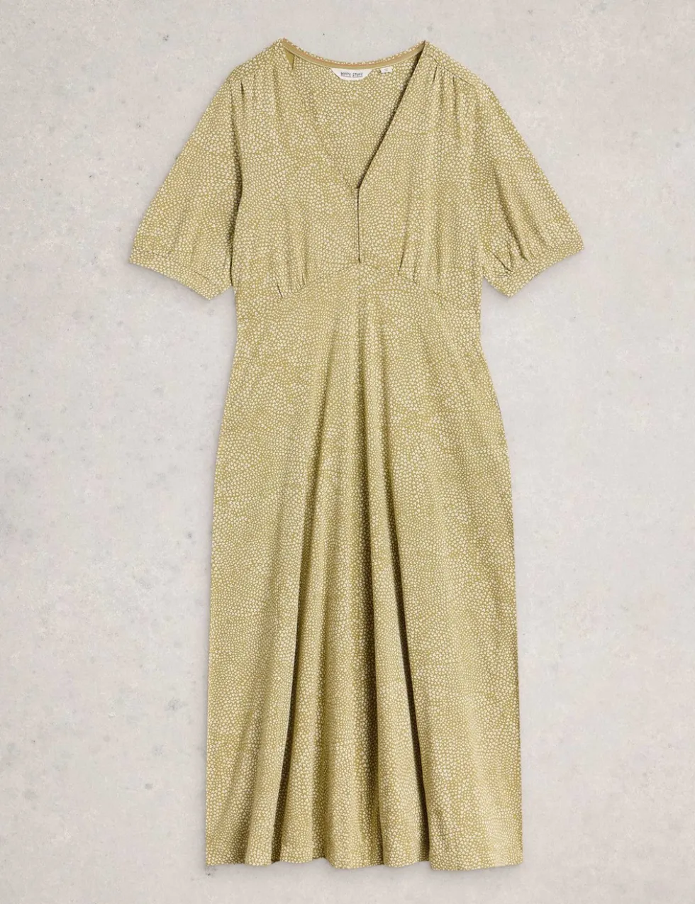Cotton Modal Blend Jersey Midi Tea Dress