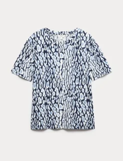 Cotton Modal Blend Printed T-Shirt