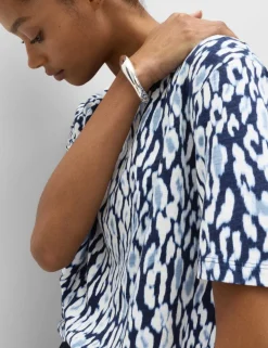 Cotton Modal Blend Printed T-Shirt