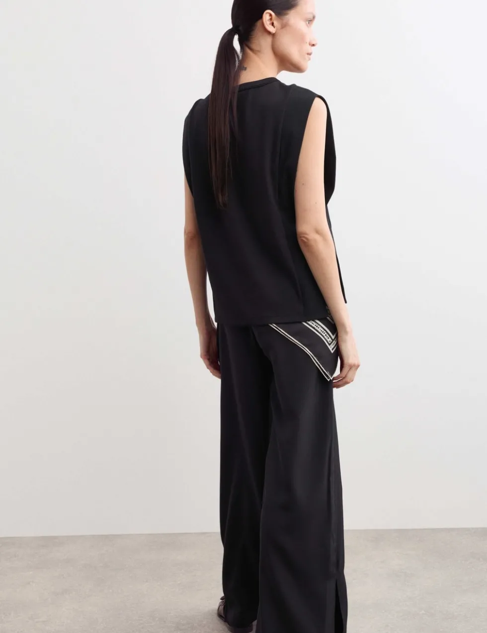 Cotton Modal Blend Ribbed Tank Top