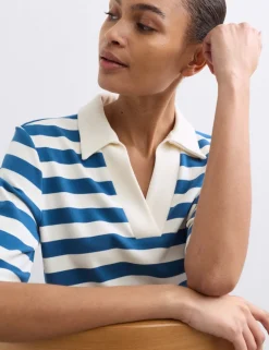 Cotton Modal Blend Striped T-Shirt