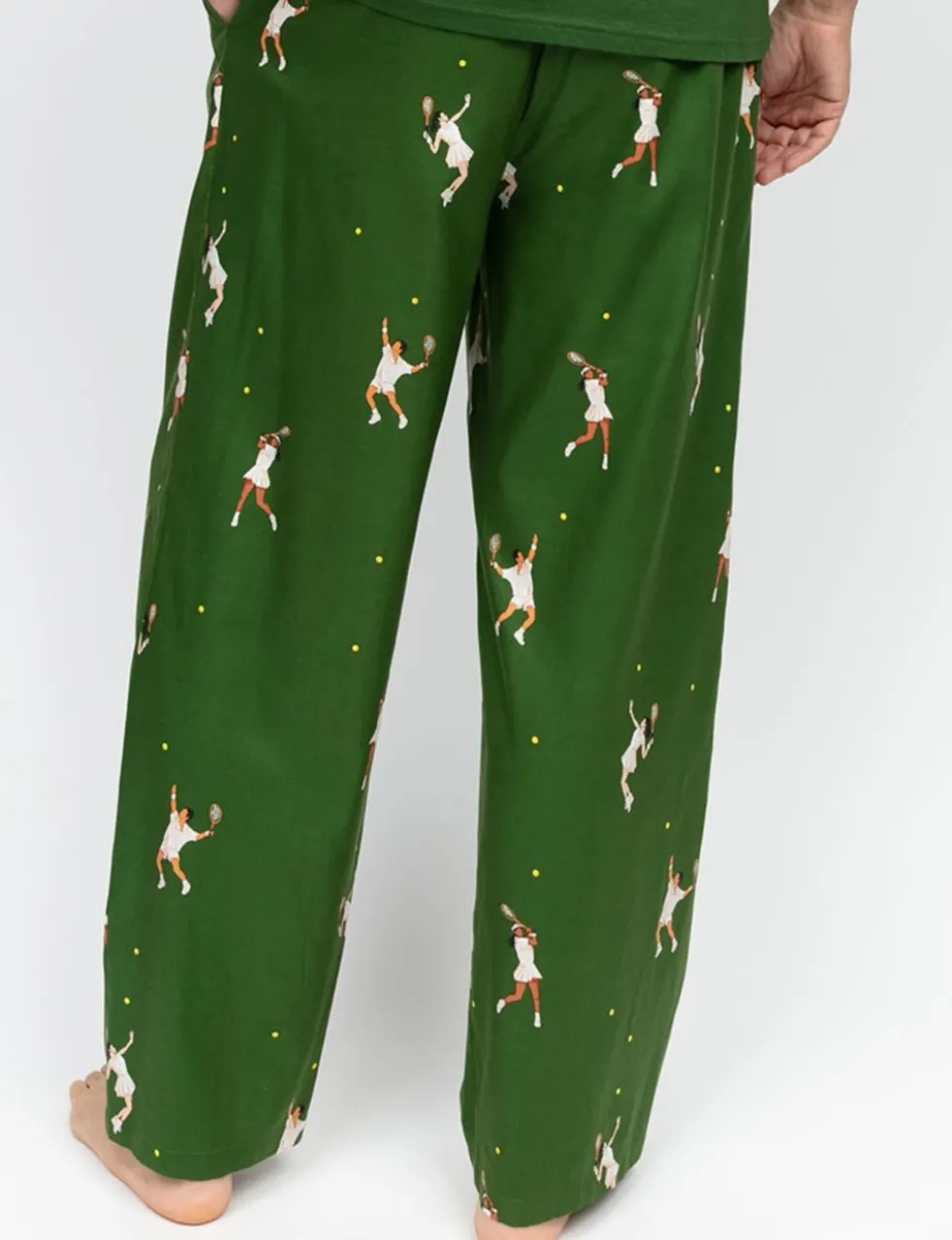 Cotton Modal Blend Tennis Print Pyjama Bottoms