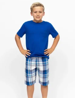 Cotton Modal Checked Pyjamas (2-13 Yrs)