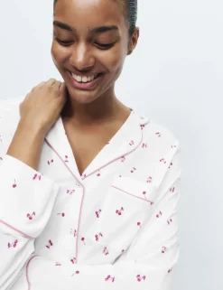 Cotton Modal Cherry Print Pyjama Set