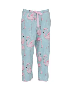 Cotton Modal Flamingo Print Pyjama Bottoms