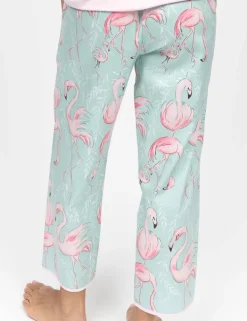 Cotton Modal Flamingo Print Pyjama Bottoms
