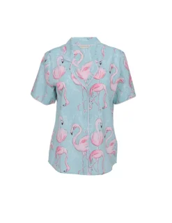 Cotton Modal Flamingo Pyjama Top