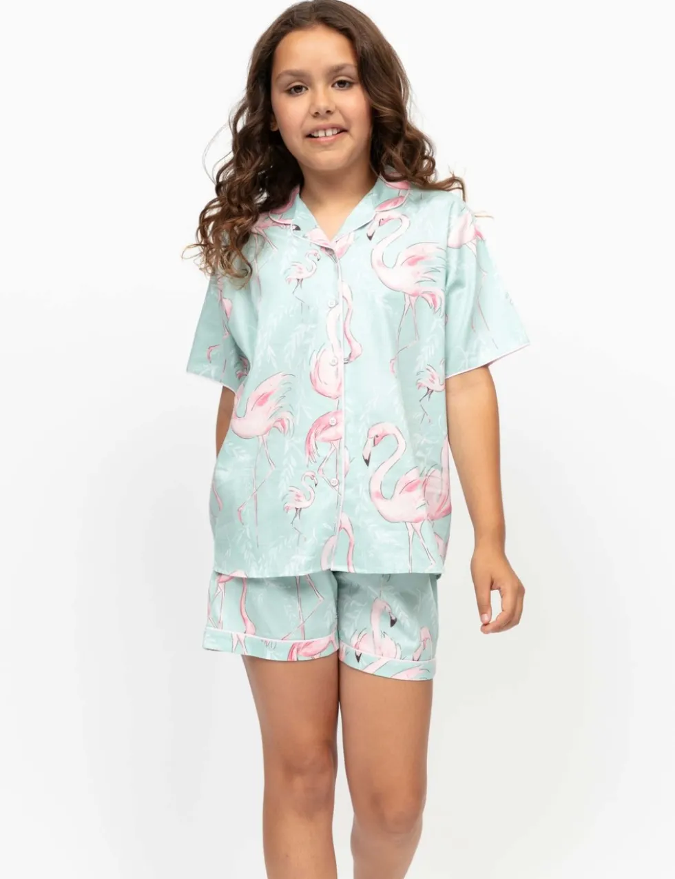 Cotton Modal Flamingo Pyjamas (2-13 Yrs)