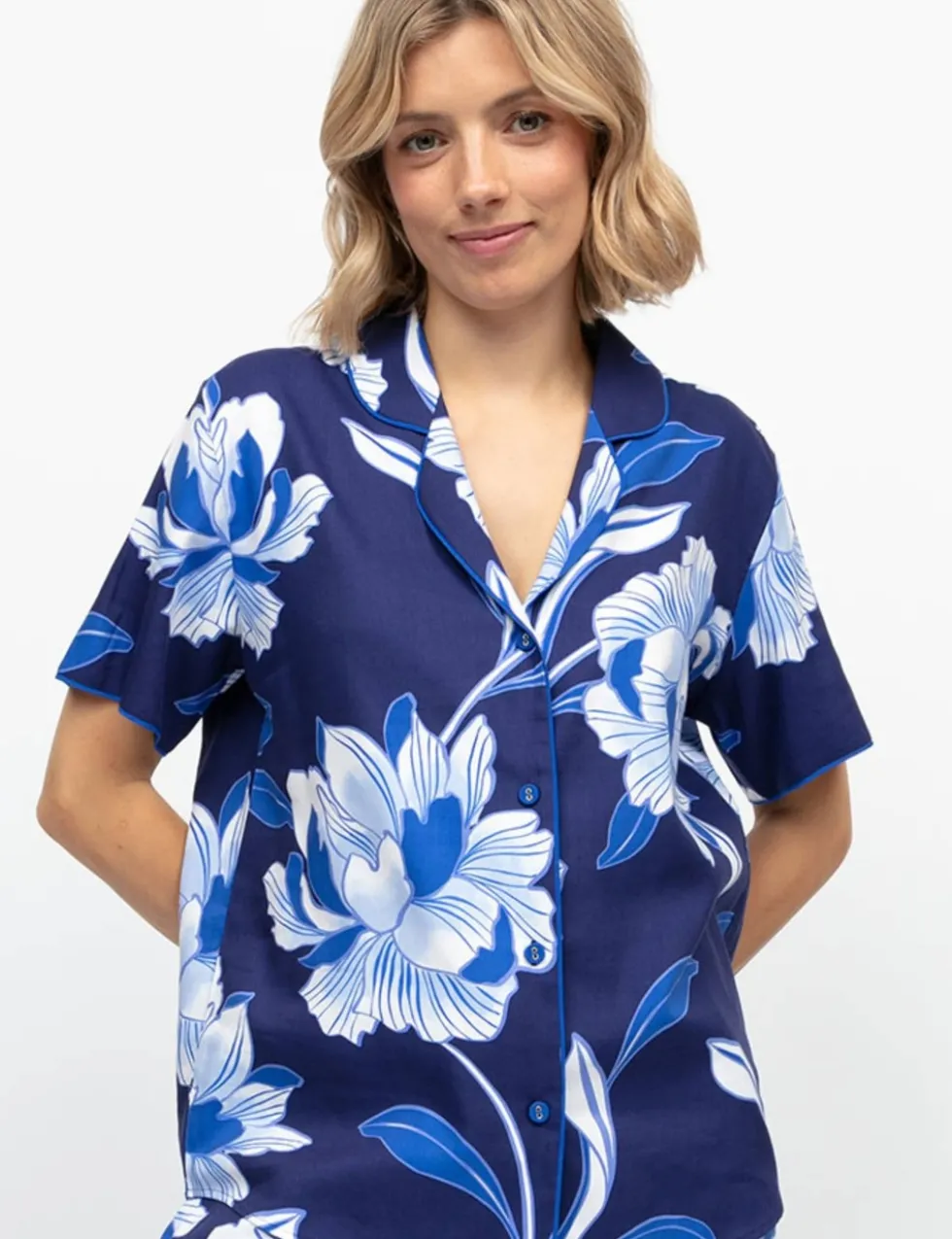 Cotton Modal Floral Pyjama Top