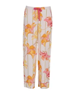 Cotton Modal Floral Striped Pyjama Bottoms