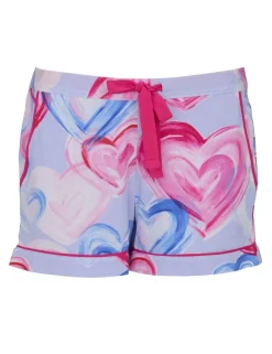 Cotton Modal Heart Print Pyjama Shorts