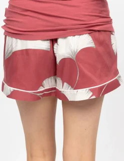 Cotton Modal Leaf Print Pyjama Shorts