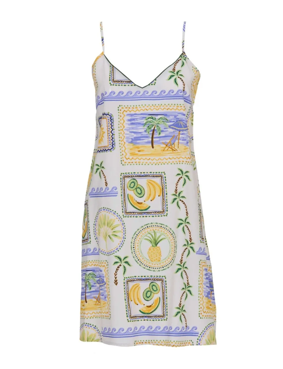 Cotton Modal Postcard Print Nightdress
