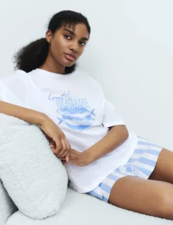 Cotton Modal Print Pyjama Top