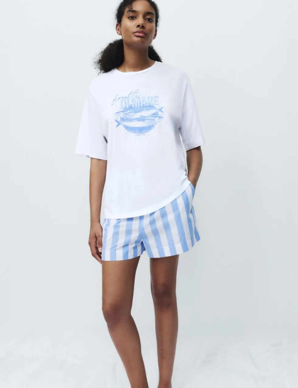 Cotton Modal Print Pyjama Top