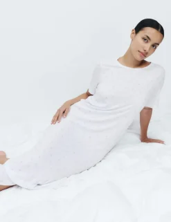 Cotton Modal Printed Long Nightdress