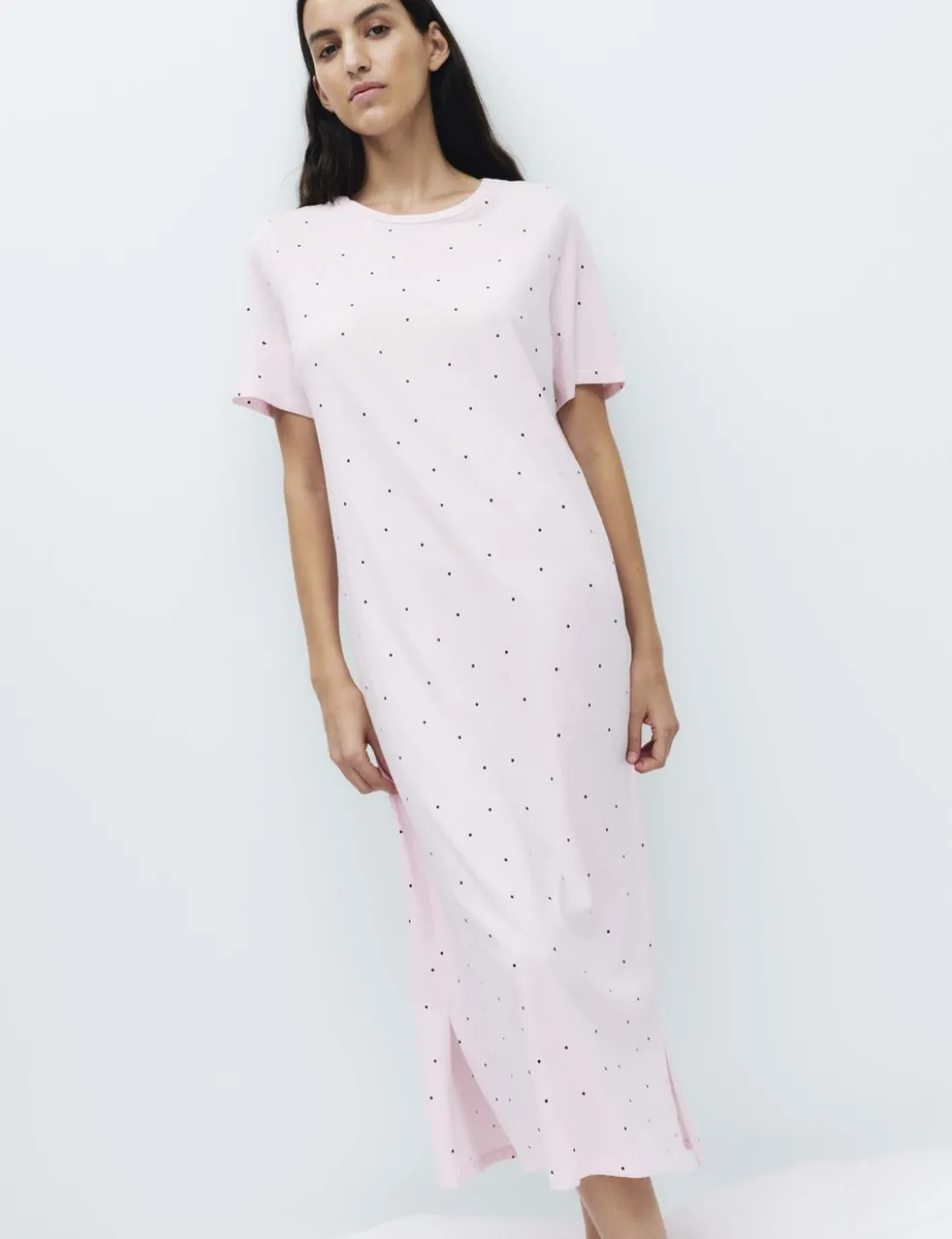 Cotton Modal Printed Long Nightdress