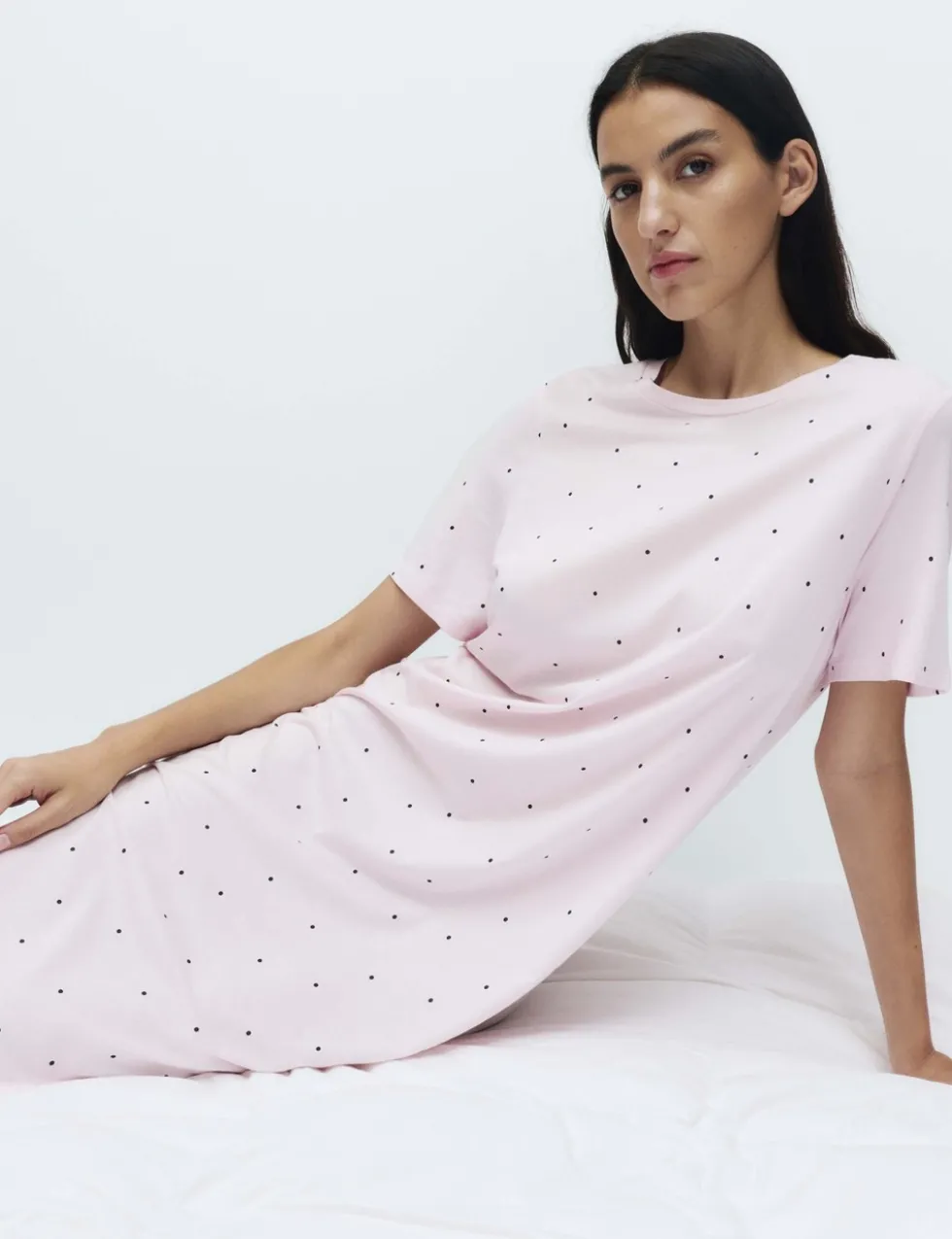 Cotton Modal Printed Long Nightdress