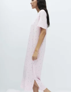 Cotton Modal Printed Long Nightdress
