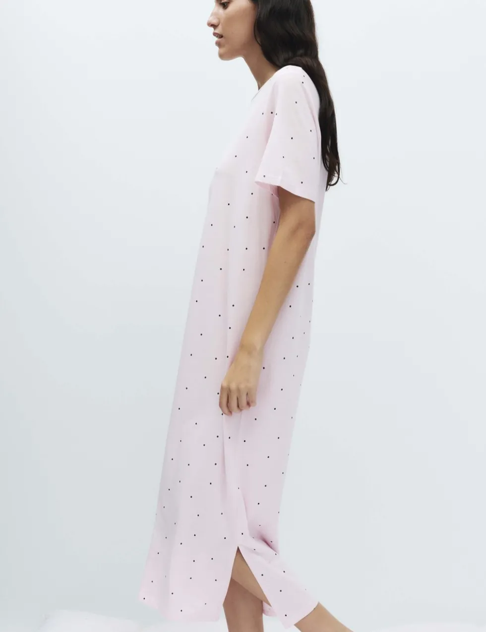 Cotton Modal Printed Long Nightdress