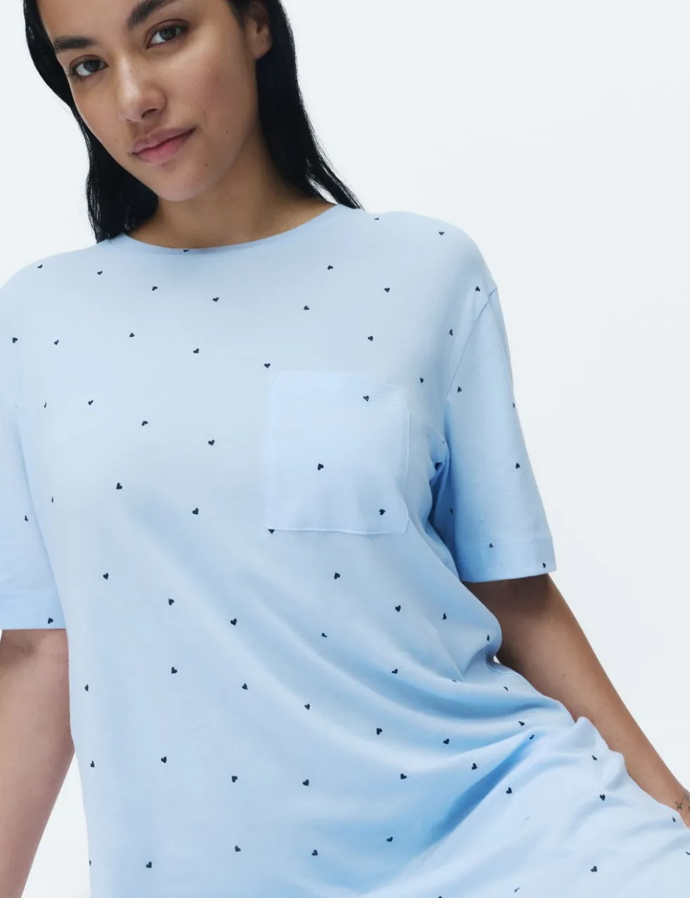 Cotton Modal Printed Minishirt