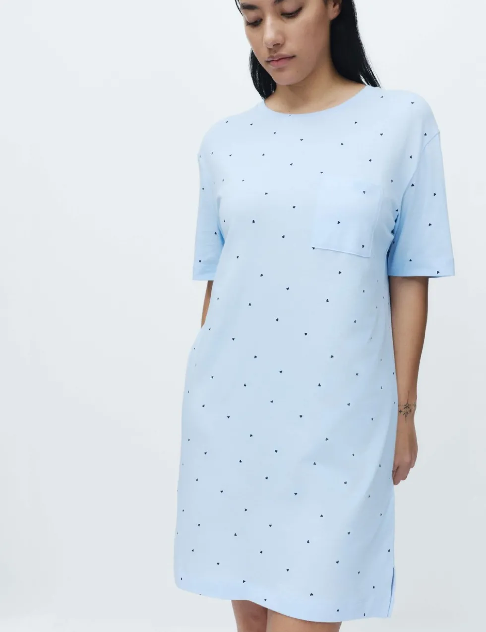 Cotton Modal Printed Minishirt