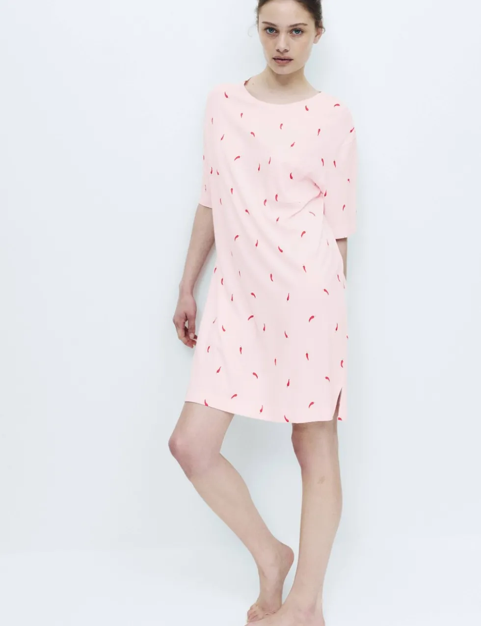 Cotton Modal Printed Minishirt