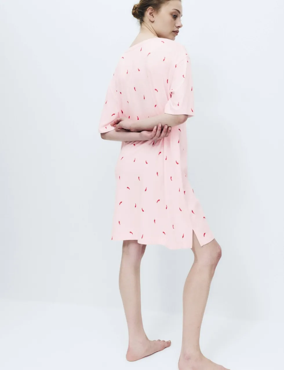 Cotton Modal Printed Minishirt
