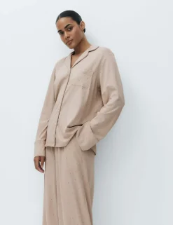 Cotton Modal Printed Revere Pyjama Set