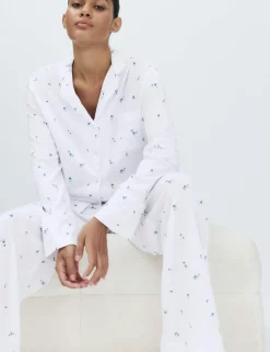Cotton Modal Printed Revere Pyjama Set