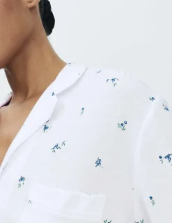 Cotton Modal Printed Revere Pyjama Set