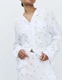 Cotton Modal Printed Revere Pyjama Set