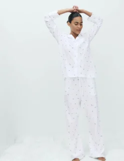 Cotton Modal Printed Revere Pyjama Set