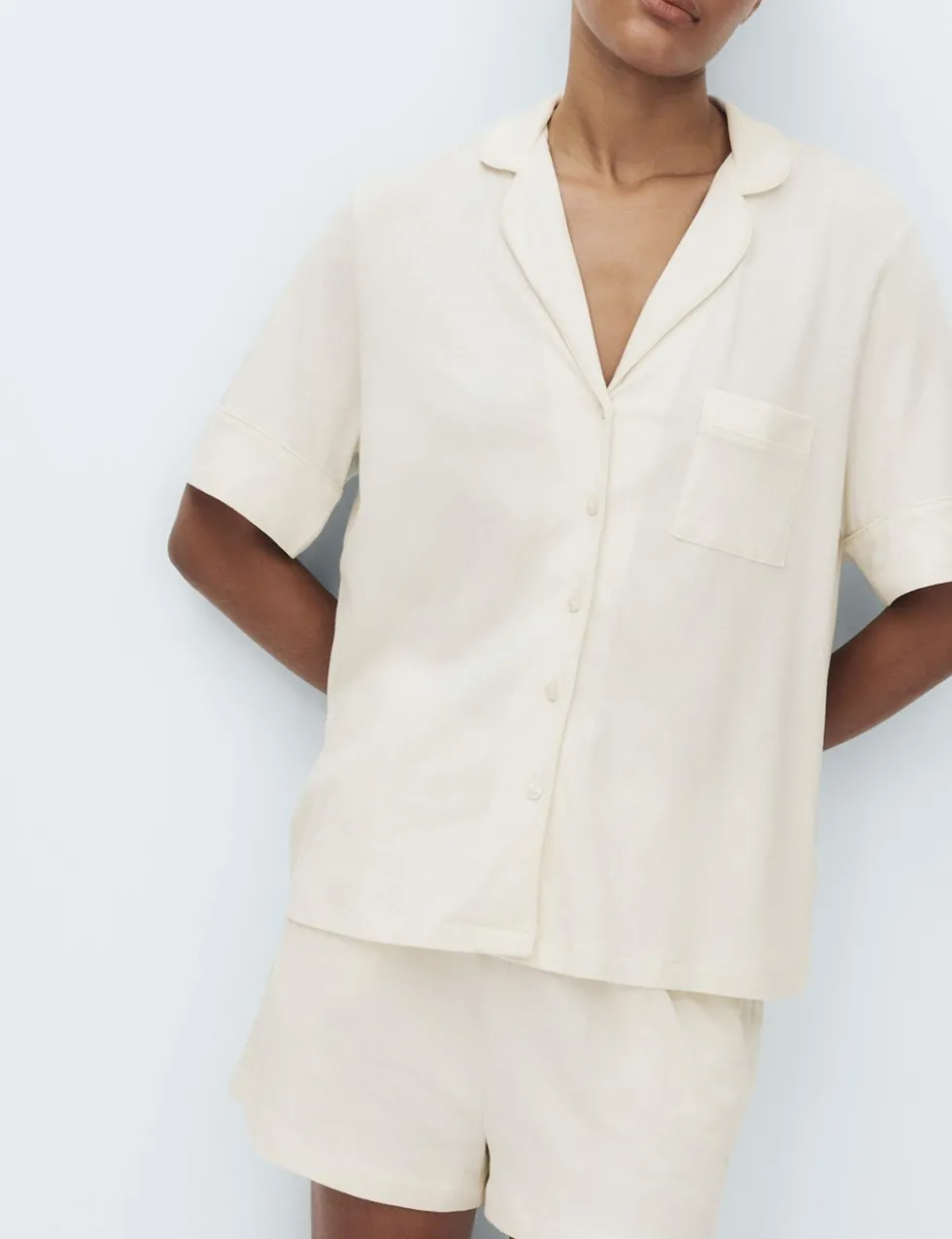 Cotton Modal Revere Shortie Pyjama Set