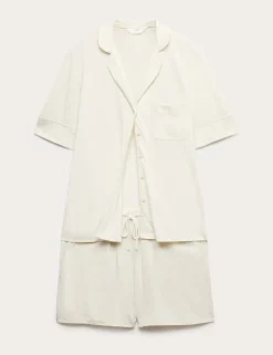 Cotton Modal Revere Shortie Pyjama Set