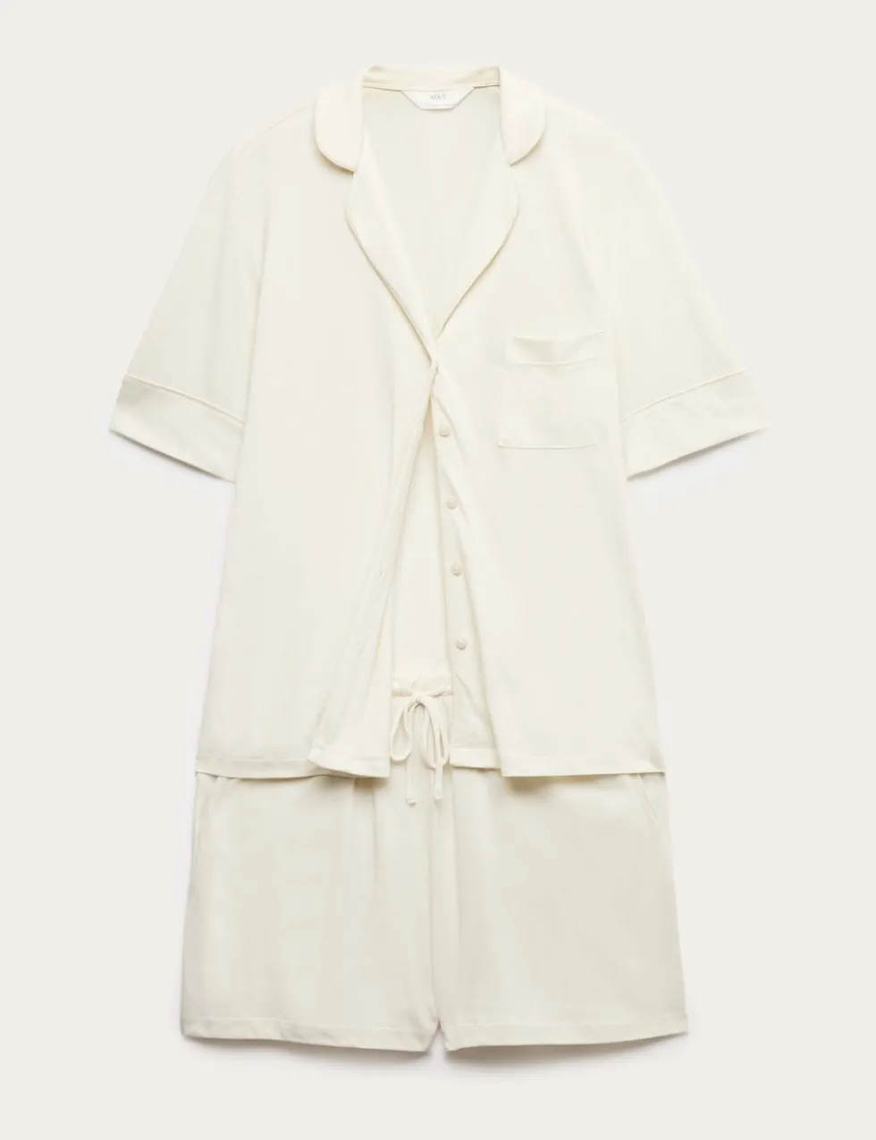 Cotton Modal Revere Shortie Pyjama Set
