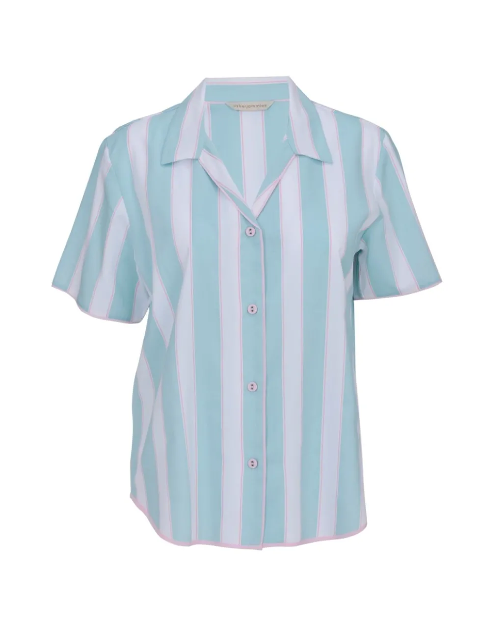 Cotton Modal Striped Pyjama Top