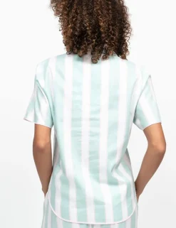 Cotton Modal Striped Pyjama Top